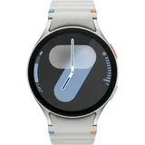 Samsung Galaxy Watch 7 44mm Silber (Silbernes Gummi Armband)