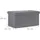 Relaxdays Sitzbank Faltbar Dunkelgrau 76 x 38 x 38 cm
