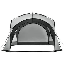 pro.tec Kuppelpavillon Grästorp 3,45 x 3,45 m Grau