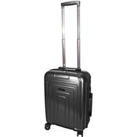 Trolley Bordcase Koffer Reisekoffer Handgepäck schwarz Hartschalenkoffer bruchsicher 55x40x20cm