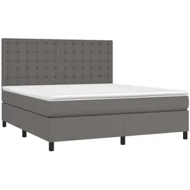 vidaXL Boxspringbett 180 x 200 cm Grau
