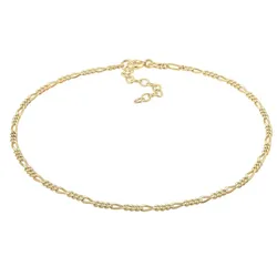 Elli Figarokette Sommer Strand Zeitlos Basic 925 Silber Fußketten   Damen 