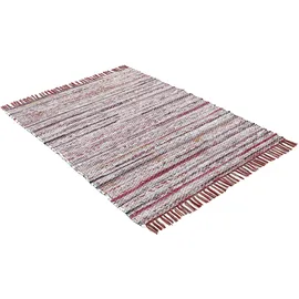 carpetfine Kelim Chindi, Wendeteppich« rechteckig 6 mm Höhe handgewebt, Fleckerlteppich mit Fransen, auch vielen in Läufergrößen