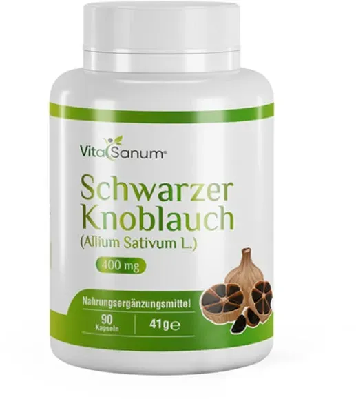 VitaSanum®- Schwarzer Knoblauch  (Allium Sativum L.) 400 mg 90 Kapseln 90 St