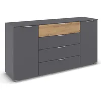 Rauch Kombikommode 160 x 81 x 42 cm Grau / Eiche