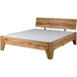 MASSIVMOEBEL24.DE Wildeiche 200 x 200 cm natur geölt Beige