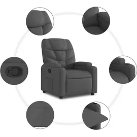 vidaXL Relaxsessel Dunkelgrau Stoff
