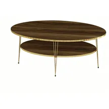 JV Möbel Moderner Couchtisch Braun Holz 59 x 47 cm