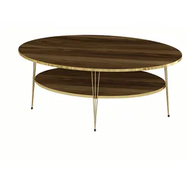 JV Möbel Moderner Couchtisch Braun Holz 59 x 47 cm