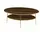 JV Möbel Moderner Couchtisch Braun Holz 59 x 47 cm