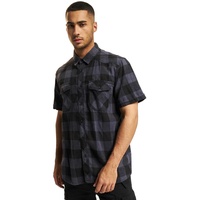 Brandit Textil Brandit Checkshirt halfsleeve Hemd schwarz/grau Größe XXL
