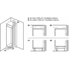 Bosch Serie 2 KIL32NSE0 Einbaukühlschrank (147 l, 1021 mm hoch)