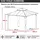 Brast Pavillon 3,5 x 3,5 m inkl. Moskitonetz Dunkelgrau