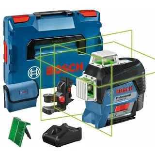 Bosch Professional 12V System Linienlaser GLL 3-80 CG (1x Akku 12V, Universalhalterung BM 1, m. App-Funktion, grüner Laser, Innenbereich, max. Arbeitsbereich: 30 m, Tasche, in L-BOXX)