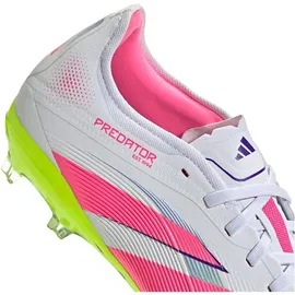 adidas Predator Pro FG Herren Cloud White/Lucid Pink/Lucid Lemon 47 1/3