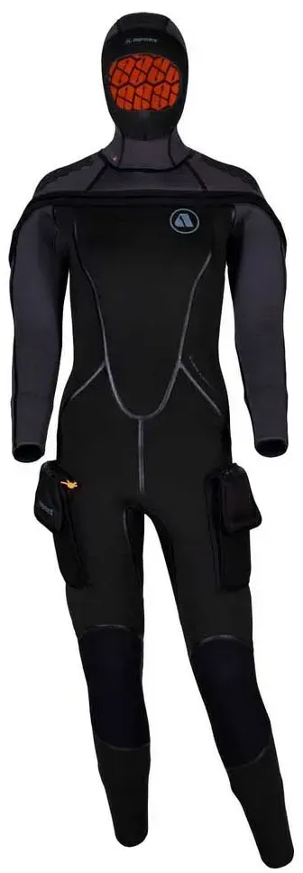 Apeks Thermiq Adv 8/7 Mm Damen-tauchnassanzug - Black / Silver - MT