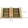 Relaxdays Schuhabstreifer Holz 26 x 36 cm Mehrfarbig