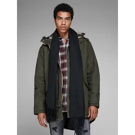 JACK & JONES »JACSOLID WOVEN SCARF NOOS«, schwarz