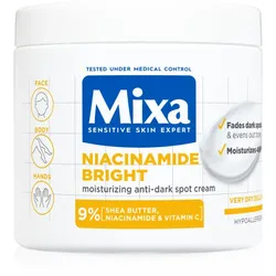 Mixa Niacinamide Bright Intensive Feuchtigkeitscreme gegen dunkle Flecken 400 ml