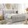 MKS King Boxspringbett 180 x 200 cm H4 Hellgrau