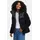 Marikoo Damen, Winterjacke "Kaguraa", warme Teddyfell Sherpa Jacke Frauen - N030 M, schwarz, - M