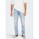 Only & Sons Regular-fit-Jeans »WEFT«, Gr. 36 Länge 32, Light Blue denim), , 54392765-36 Länge 32