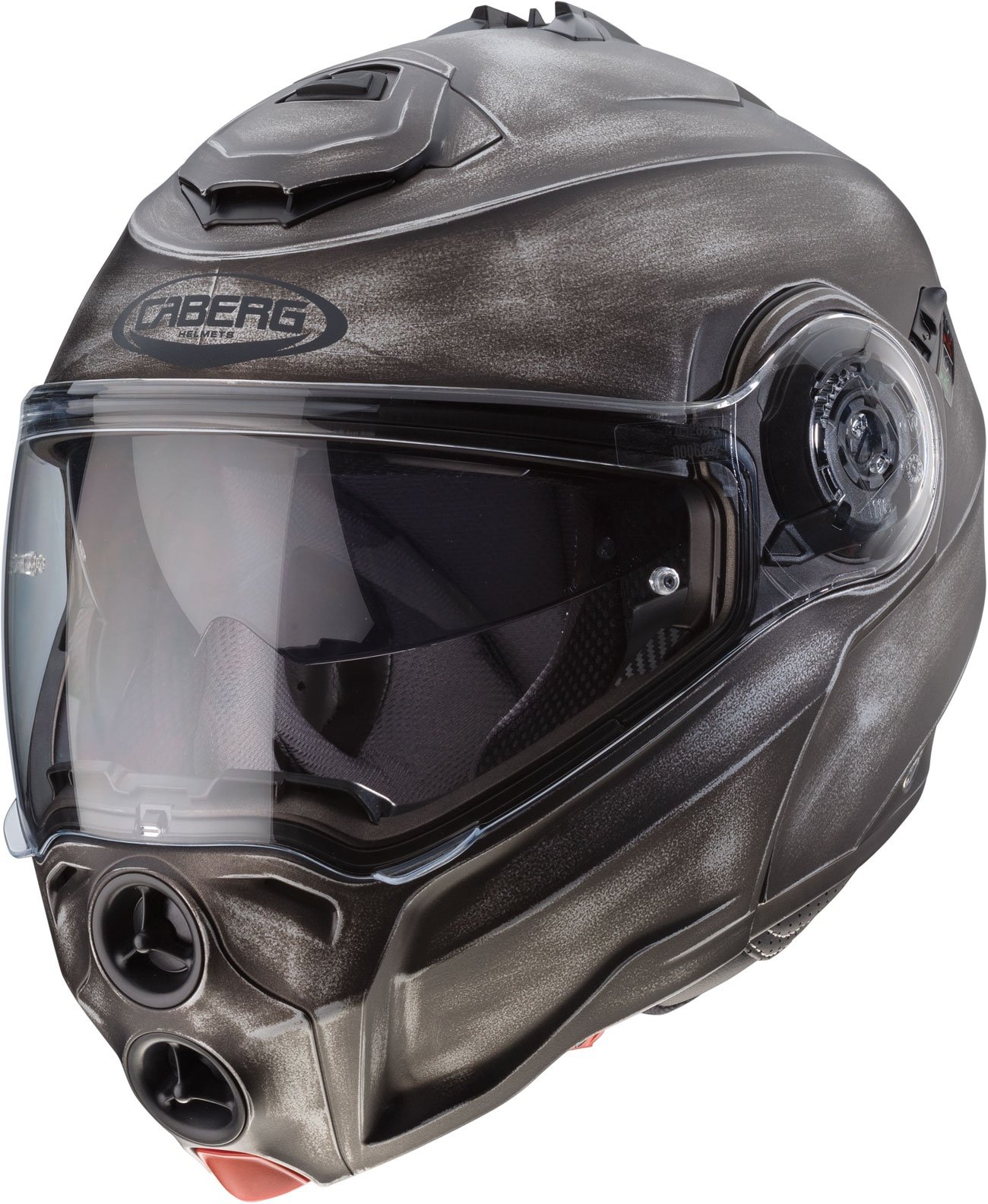 Caberg Droid Iron, casque à bascule - Mat Noir/Gris - S