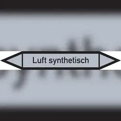 Rohrleitungskennzeichen Luft synthetisch - 100x15 mm Folie selbstklebend