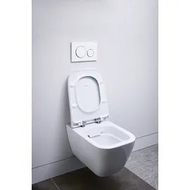 Geberit Smyle Square mit WC-Sitz Weiß glänzend