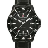 Swiss Alpine Military Herren Uhr Analog Quarz 7022.1577SAM Leder