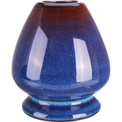 Goodwei Teeschale Chasentate – Halter für Matchabesen (Safaia), Keramik, Handgefertigt blau