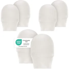 LaLoona baby bedding LaLoona Kratzfäustlinge 3er Pack - Weiß