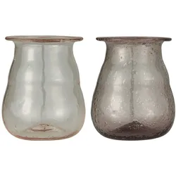 IB Laursen UNIKA Vase mit kleiner Kante 2er Set, H9/Ø6,8 cm