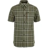 Fjällräven Abisko Hike Kurzarmhemd Laurel Green / Chalk White XS