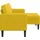 vidaXL 2-Sitzer-Sofa mit Chaiselongue L-Form Gelb 125 cm Samt
