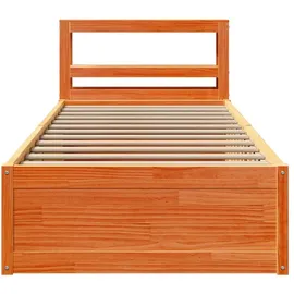 vidaXL Massivholzbett 100 x 200 cm Braun