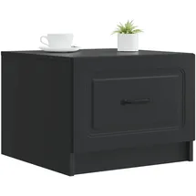 vidaXL Couchtisch mit Schubladen Schwarz Holzwerkstoff 49 x 50 x 37 cm