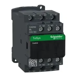 Schneider Electric CAD50BL Hilfsschütz, 5S, 24V DC, geringe Leistungsaufnahme