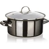 Banquet Metallic Emaille Kochtopf 22 cm rund