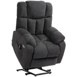 Homcom Fernsehsessel Schwarz Kunststoff, 95x107x92 cm, Wohnzimmer, Sessel, Relaxsessel