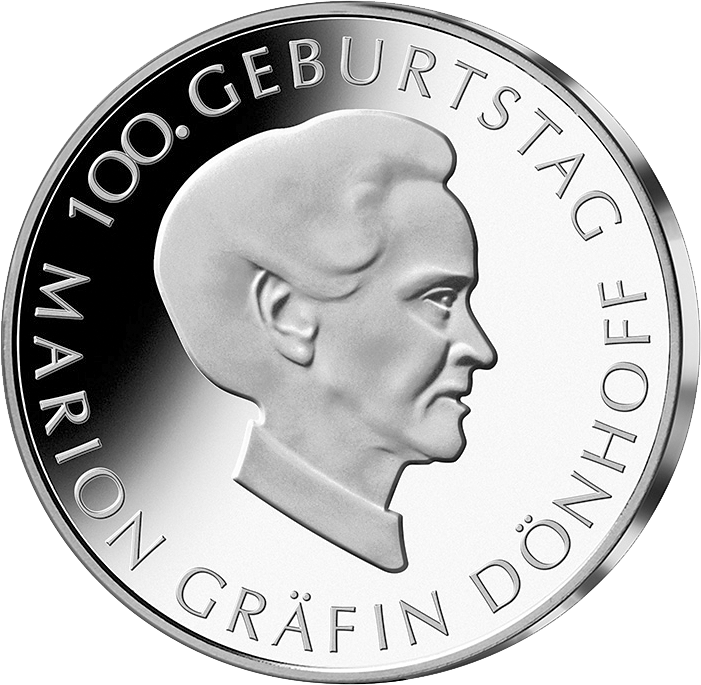 Bund 10 Euro Gräfin Dönhoff 2009 PP