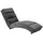 VCM Relaxliege SLINKY Samt 60 x 82 x 170 cm Grau