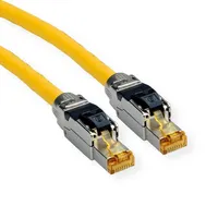 Roline S/FTP-(PiMF-) Patchkabel Kat.8 (Class I), LSOH, Massivdraht, gelb,