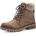 Damen Stiefeletten zum Schnüren mit Reißverschluss Wasserabweisend Braun Pepper 39 EU