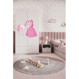 raumhirsch furniture Kinderkleiderschrank 90 x 175 x 52 cm Holzwerkstoff weiß