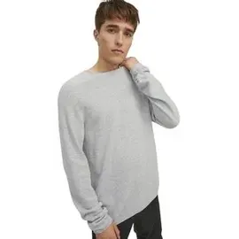 JACK & JONES Hill Knit Pullover Light Grey Melange L