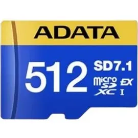 A-Data Adata Premier Extreme microSDXC 512 GB, Speicherkarte, Blau, Gelb