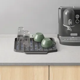 Metaltex Gravity-Duo Abtropfmatte – beidseitig nutzbar, 40x33cm, Schweizer Qualität