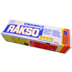 Rakso Stahlwolle, 200 g - Packung, Sorte: 000-fein