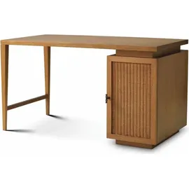 Casa Padrino Schreibtisch Braun / Bronze